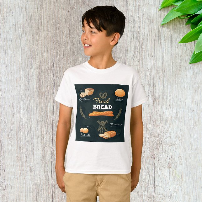 Fresh Artisan Bread Bakery Loaf Rolls Baguette T Shirt (Skapare uppladdad)