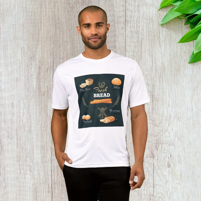 Fresh Artisan Bread Bakery Loaf Rolls Baguette T Shirt (Skapare uppladdad)