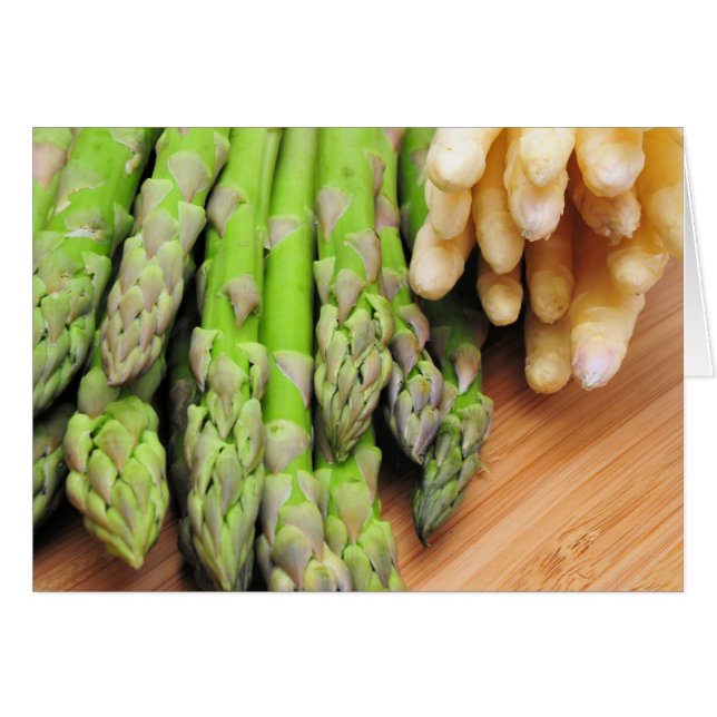 Fresh Asparagus Hälsningskort (Framsidan Horizontal)