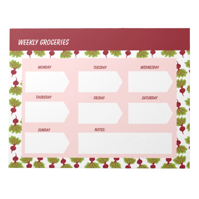 Fresh Beet Collection  Anteckningsblock (Framsida)