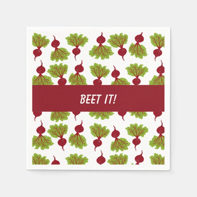 Fresh Beet Collection Vit Pappersservett (Framsidan)
