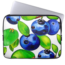 Fresh Blueberry Art Laptop Fodral