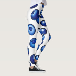 Fresh Blueberry Mönster Leggings