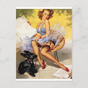 Fresh Breeze Pin Up Vykort