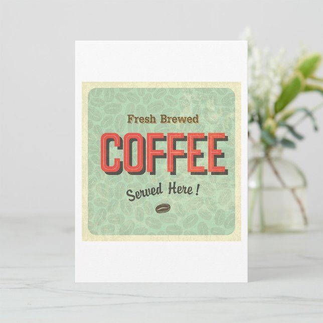 Fresh Brewed Coffee Served Here Inbjudningar (Skapare uppladdad)