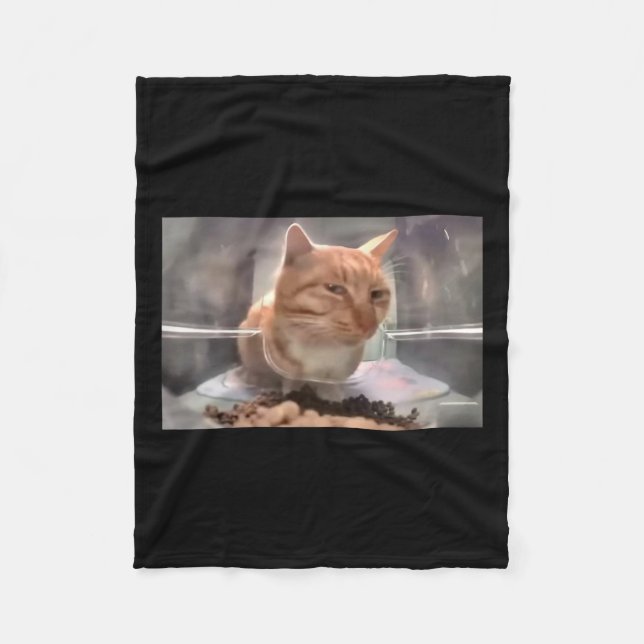 Fresh Cat Meme Side Öga Cat Fleecefilt (Framsidan)
