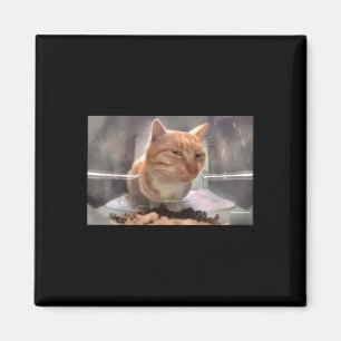 Fresh Cat Meme Side Öga Cat Magnet