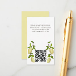 Fresh Citrus Painted Lemons Mediterranean Tilläggskort