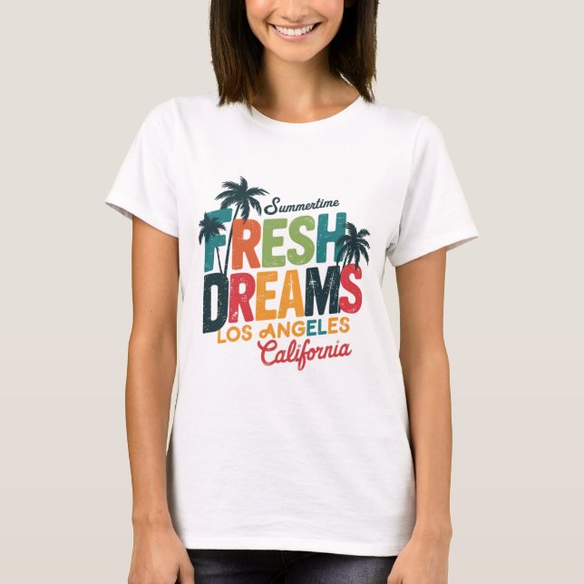 Fresh Dreams Los Angeles City T Shirt (Framsida)