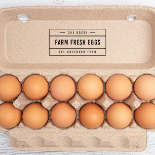 Fresh Eggs vid gränser Självfärgande Stämpel
