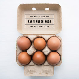 Fresh Eggs vid gränser Självfärgande Stämpel