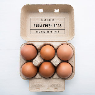 Fresh Eggs vid gränser Självfärgande Stämpel