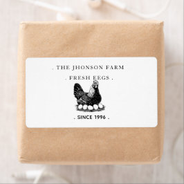 Fresh Eggs Your Name Chicken Hens Egg Fraktsedel