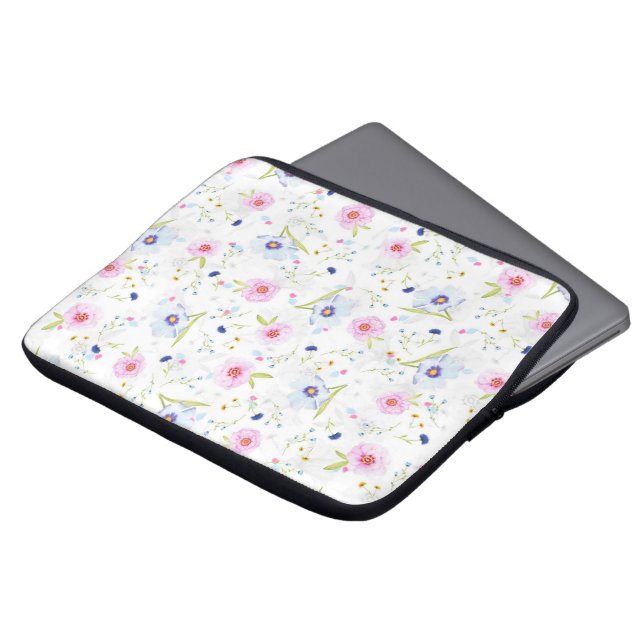 Fresh Garden Flowers Laptop Fodral (Framsida topp)