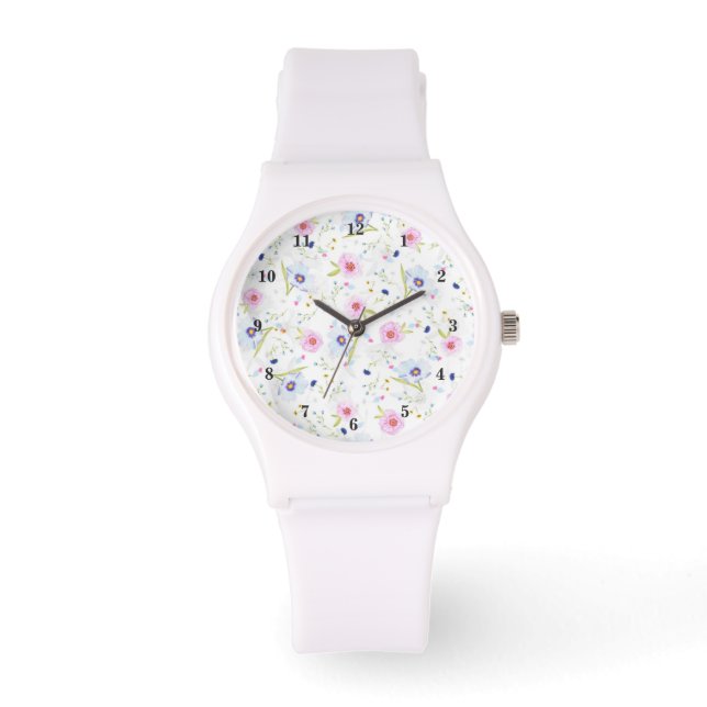 Fresh Garden Flowers Watch Armbandsur (Framsida)