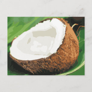 Fresh Hawaiian Coconuts Vykort