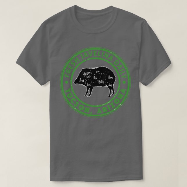 Fresh Javelina Daily Tucson Arizona Souvenir Tshir T Shirt (Design framsida)