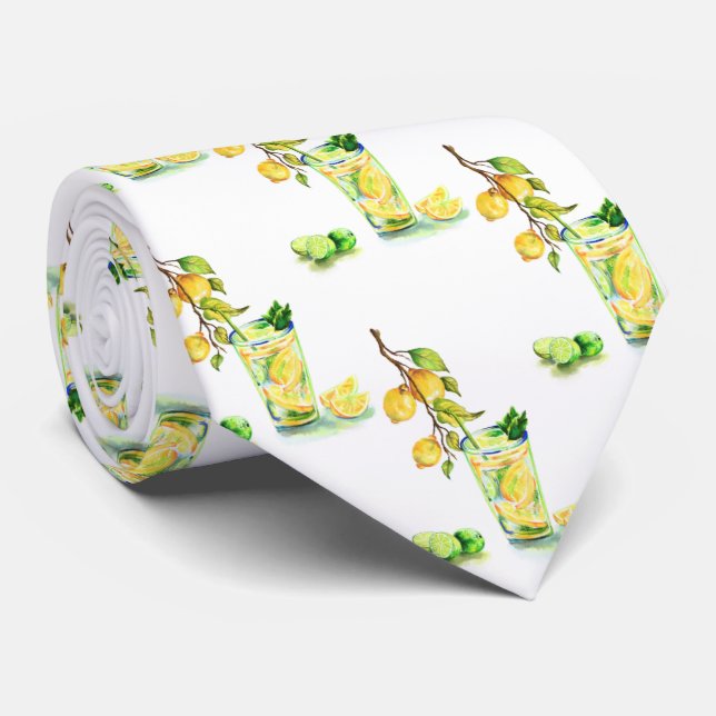 Fresh Lemon Drink Lemonade Summer Party Neck Tie Slips (Rullad)