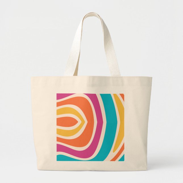 Fresh Lemon Pattern Tote Bag – Citrus Summer Desig Jumbo Tygkasse (Framsidan)