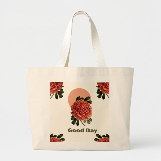 Fresh Lemon Pattern Tote Bag – Citrus Summer Desig Jumbo Tygkasse (Framsidan)