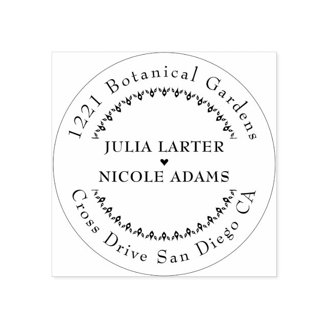 Fresh Lemony Kärlek Citrus Foliage Bröllop Stämpel (Tryck)