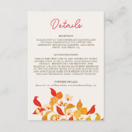 Fresh Lemony Kärlek Citrus Foliage Bröllop Tilläggskort