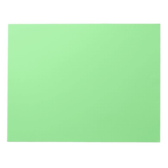 Fresh Light Green Notepad for Everyday Notes Anteckningsblock (Framsida)