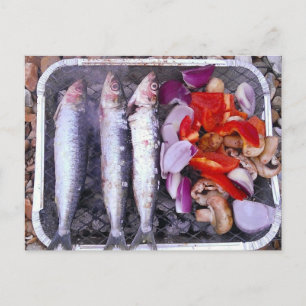 Fresh Mackerel-vykort Vykort