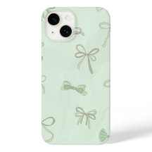 Fresh Mint Bow Pattern