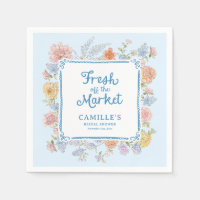 Fresh off the Market Blå Bröllopsdusch