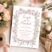 Fresh off the Market Blommig Bröllopsdusch