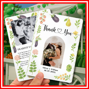 Fresh Off The Market Bondesmarknad Bröllops FOTO Tack Kort