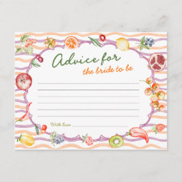 Fresh Off The Market Bridal Shower Advice Tilläggskort