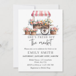 Fresh Off The Market Bridal Shower Invitation Temp Inbjudningar