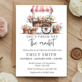 Fresh Off The Market Bridal Shower Invitation Temp Inbjudningar