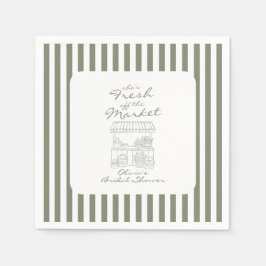 Fresh off the Market Bridal Shower Pappersservett