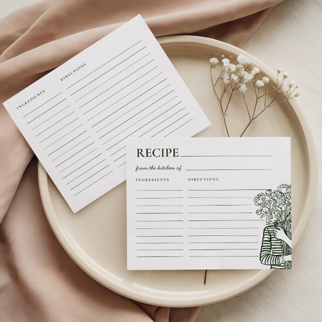 Fresh Off The Market Bridal Shower Recipe Card (Skapare uppladdad)