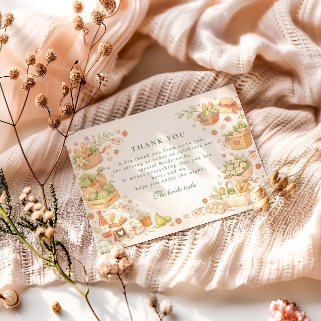 Fresh Off The Market Bridal Shower Tack Kort (Skapare uppladdad)
