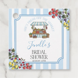 Fresh Off The Market Bröllopsdusch Gåvor Etiketter