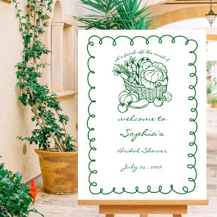 Fresh Off The Market Bröllopsdusch Välkommen  Poster