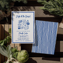 Fresh Off The Market Bröllopsdusche Whimsical Blue