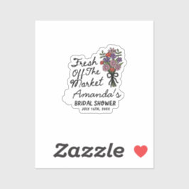 Fresh Off The Market Bröllopsfest Skräddarsnitt Vi Klistermärken