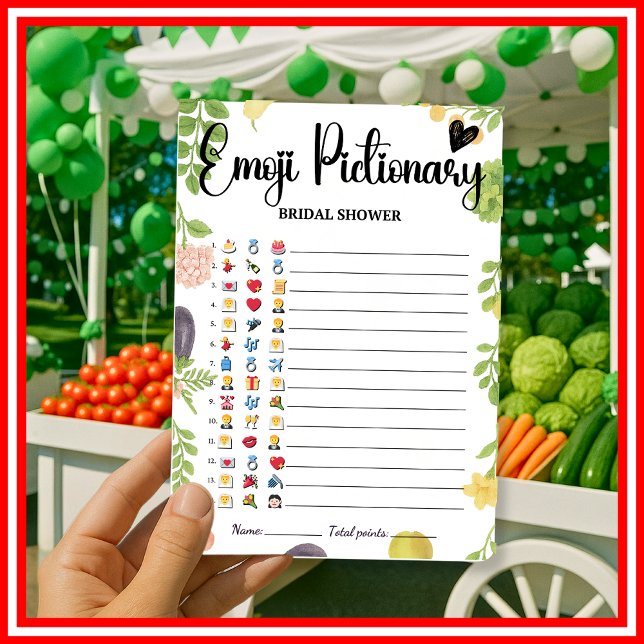 Fresh Off The Market Emoji Pictionary Bröllopsspel (Skapare uppladdad)