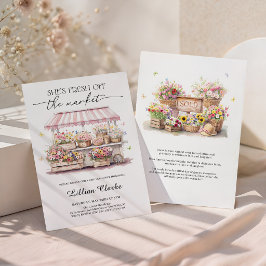 Fresh Off The Market Farmers Market Bridal Shower Inbjudningar