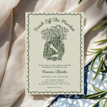 Fresh Off The Market Handritat Bröllopsdusch