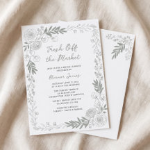 Fresh Off The Market Linje Art Ros Bröllop