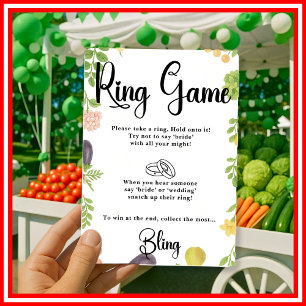 Fresh Off The Market Ring Game Bröllopsduschspel