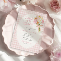Fresh Off The Market Snygga Rosa Bröllopsdusch