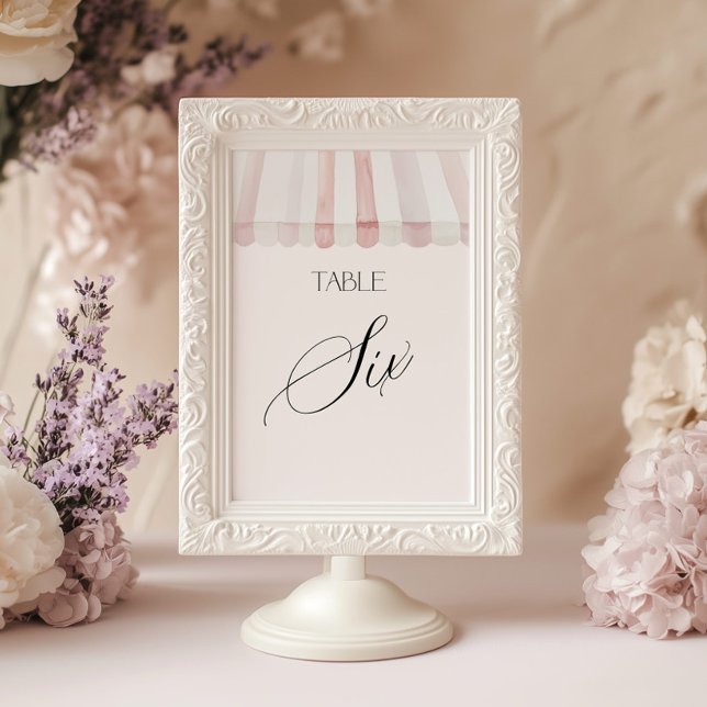 Fresh Off the Market Table Number Six Inbjudningar (Skapare uppladdad)