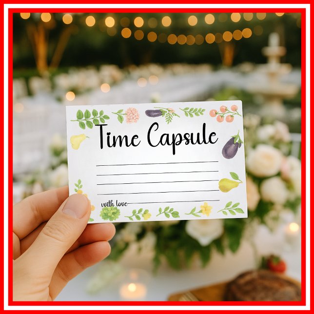 Fresh Off The Market Time Capsule Bröllopsfest Tilläggskort (Skapare uppladdad)